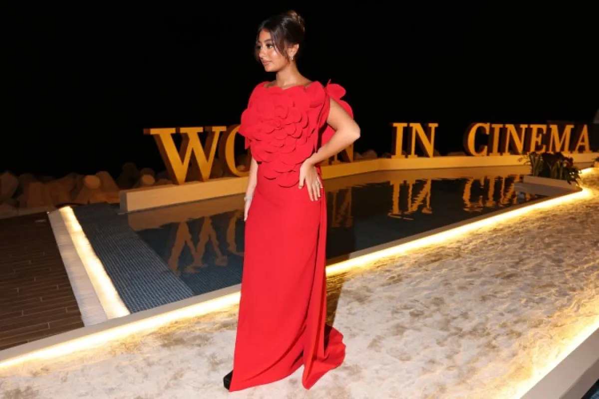 ماريا بحراوي في حفل "المرأة في السينما"- (مصدر الصورة  Daniele Venturelli/Getty Images for The Red Sea International Film Festival