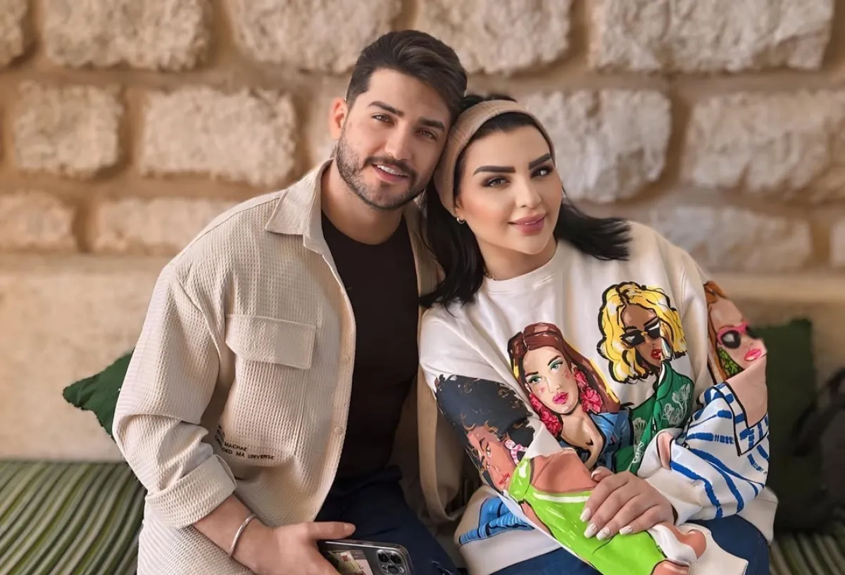 أصيل هميم وزوجها بكر الدليمي- الصورة من حساب بكر على إنستغرام