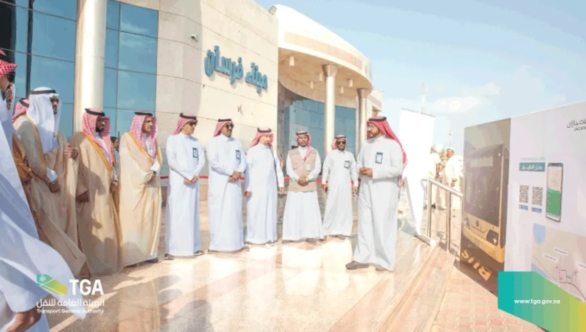 مسار للنقل العام بالحافلات في جزيرة فرسان