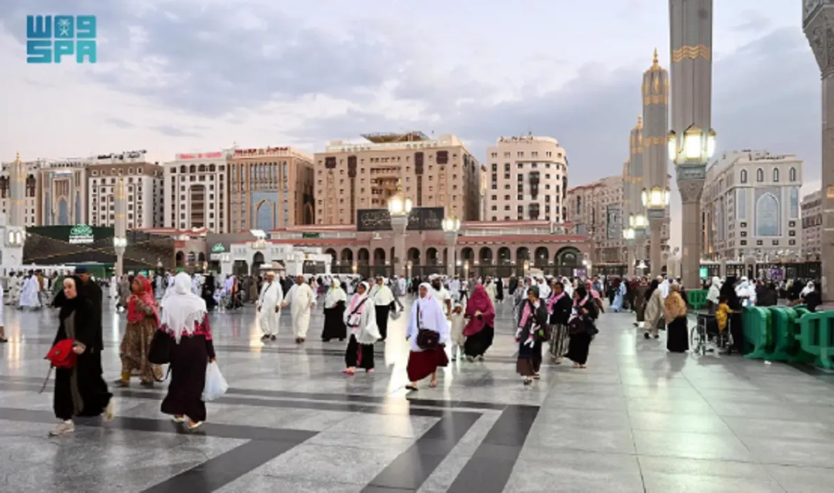 المسجد النبوي الشريف الصورة من حساب وكالة واس الرسمية على إكس