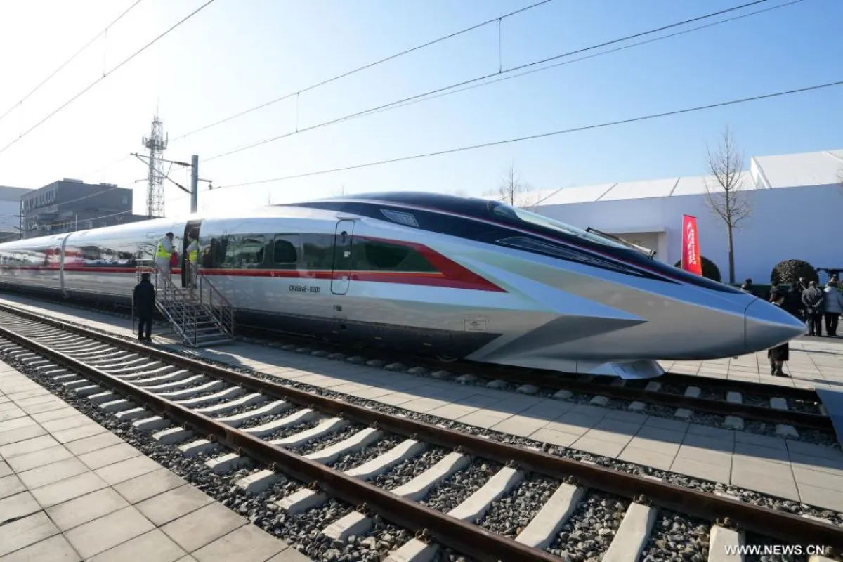 ستجري الشركة سلسلة من الاختبارات على الخط الذي يسير عليه هذا النموذج الأولي من قطار الرصاصة