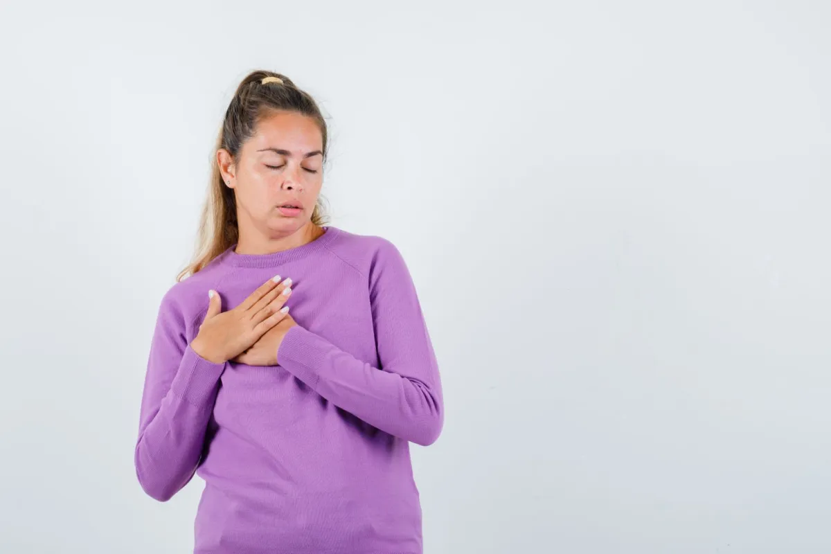 صورة لحامل تصاب بضيق التنفس