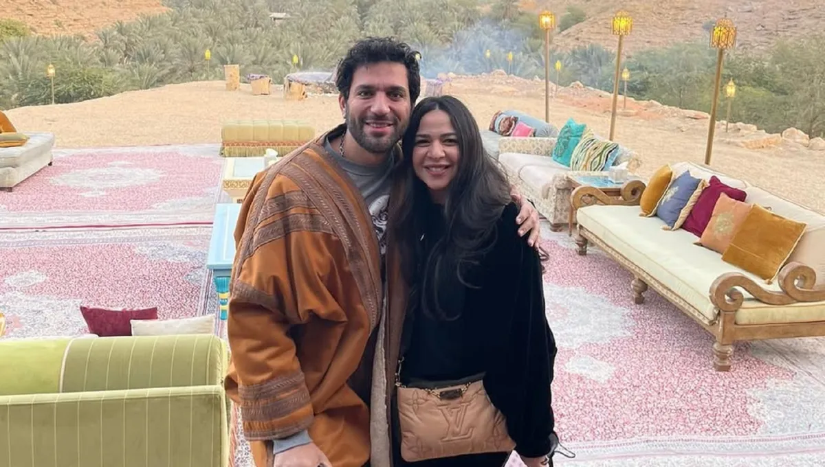 حسن الرداد وايمي سمير غانم- الصورة من حسابه على إنستغرام