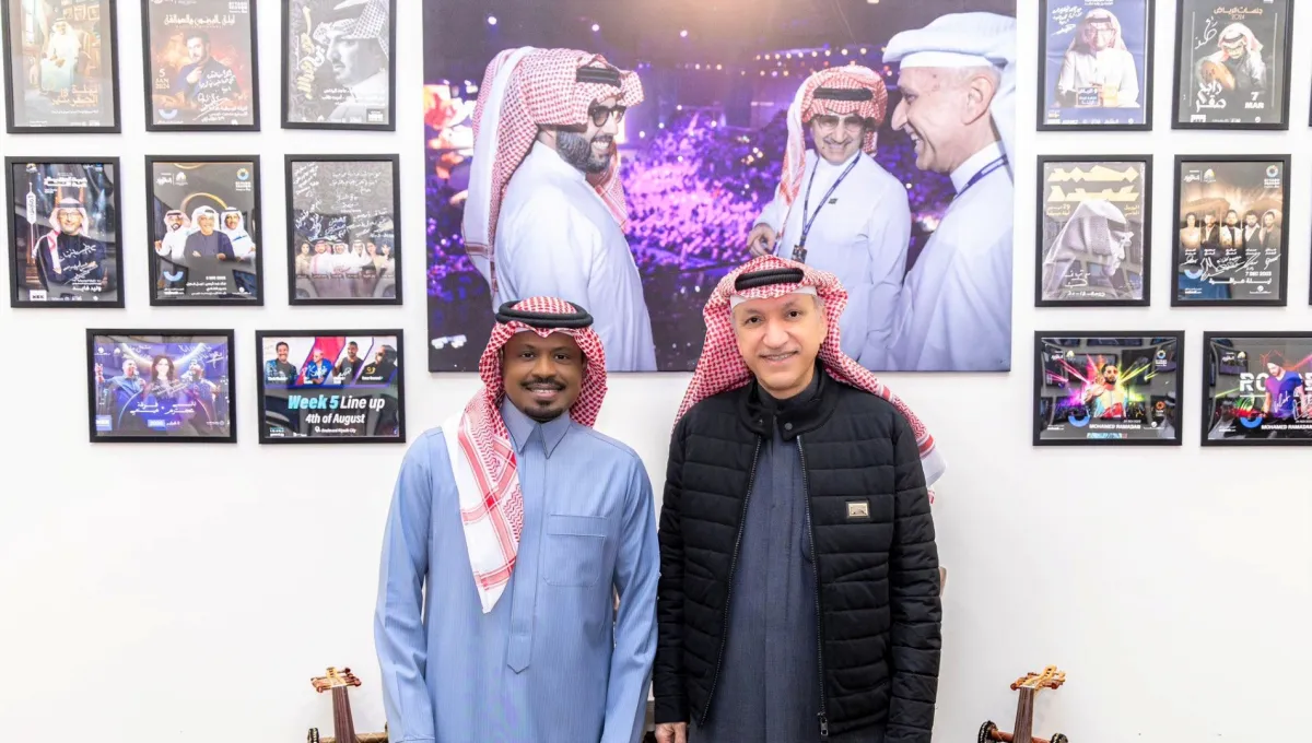 راشد الفارس وسالم الهندي -الصورة من المركز الاعلامي لروتانا موسيقى