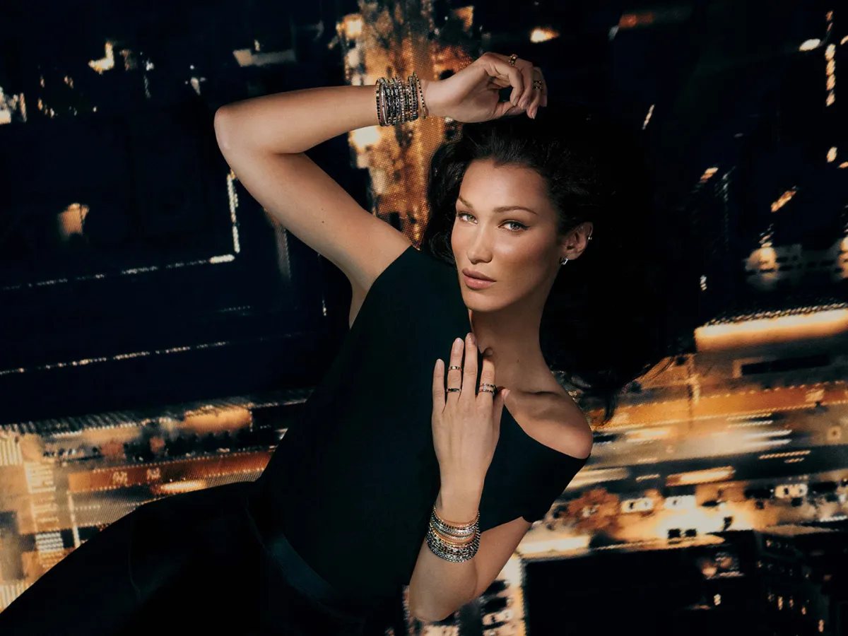 بيلا حديد في حملة شوبارد Chopard - الصورة من المكتب الاعلامي للعلامة 