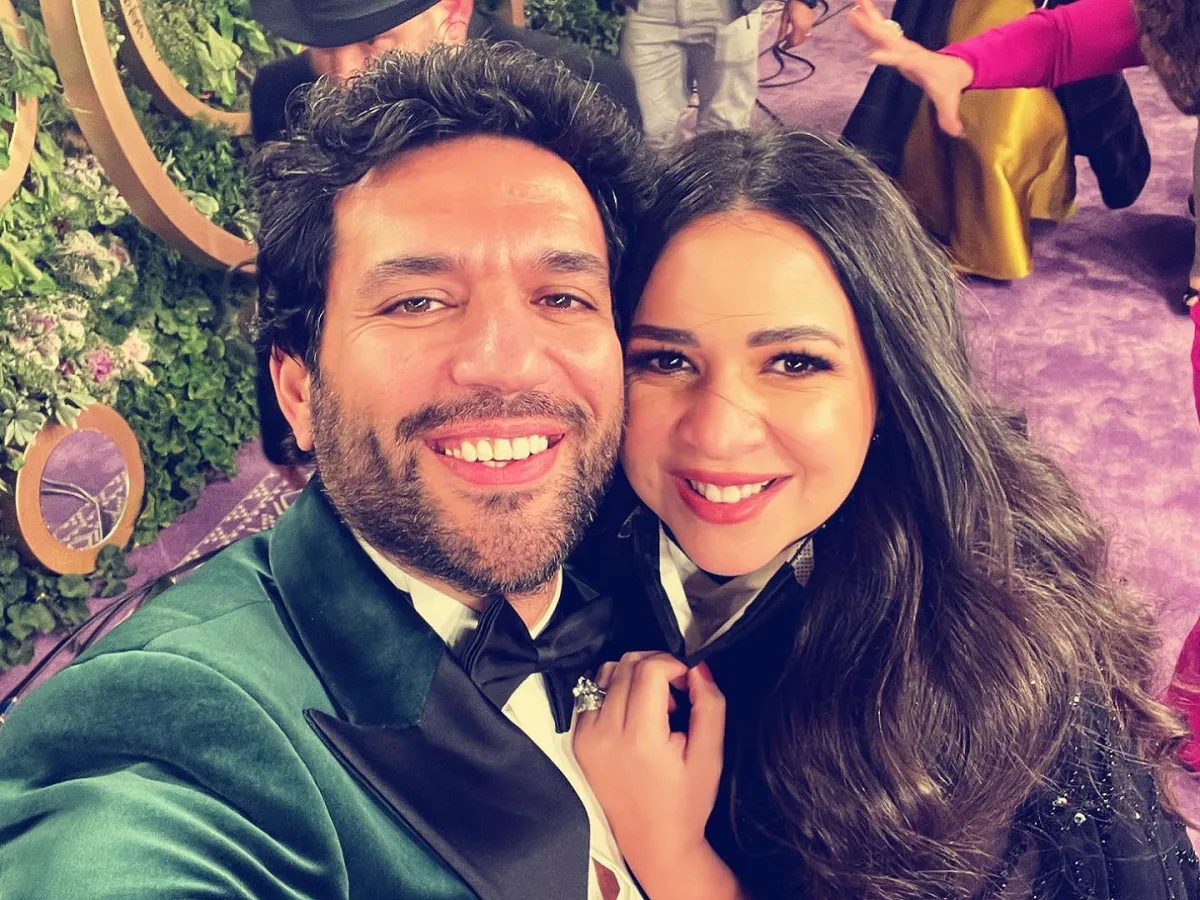  حسن الرداد وإيمي سمير غانم - الصورة من المكتب الإعلامي لـ MBC