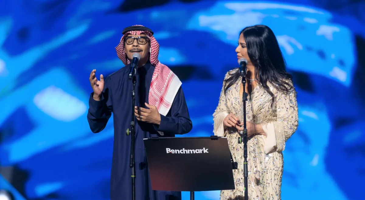 نوال ورابح صقر- الصورة  من المركز الاعلامي لـ بنش مارك