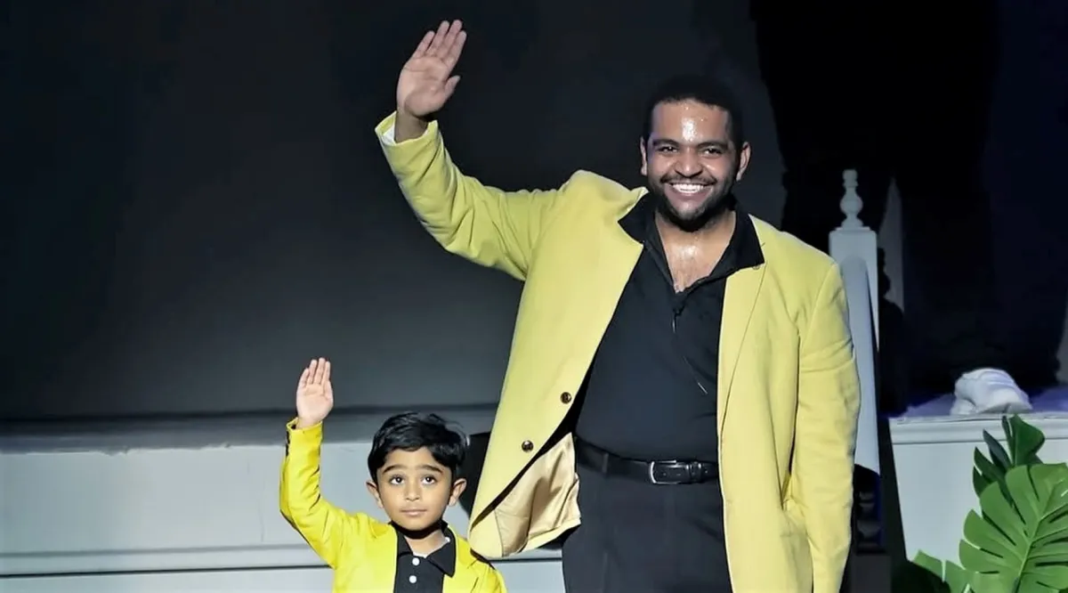 خالد المظفر وابنه عبدالله- الصورة من حسابه على الانستغرام