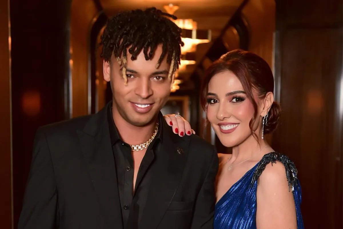 مي كساب وزوجها أوكا- الصورة من حساب أوكا الخاص بإنستغرام