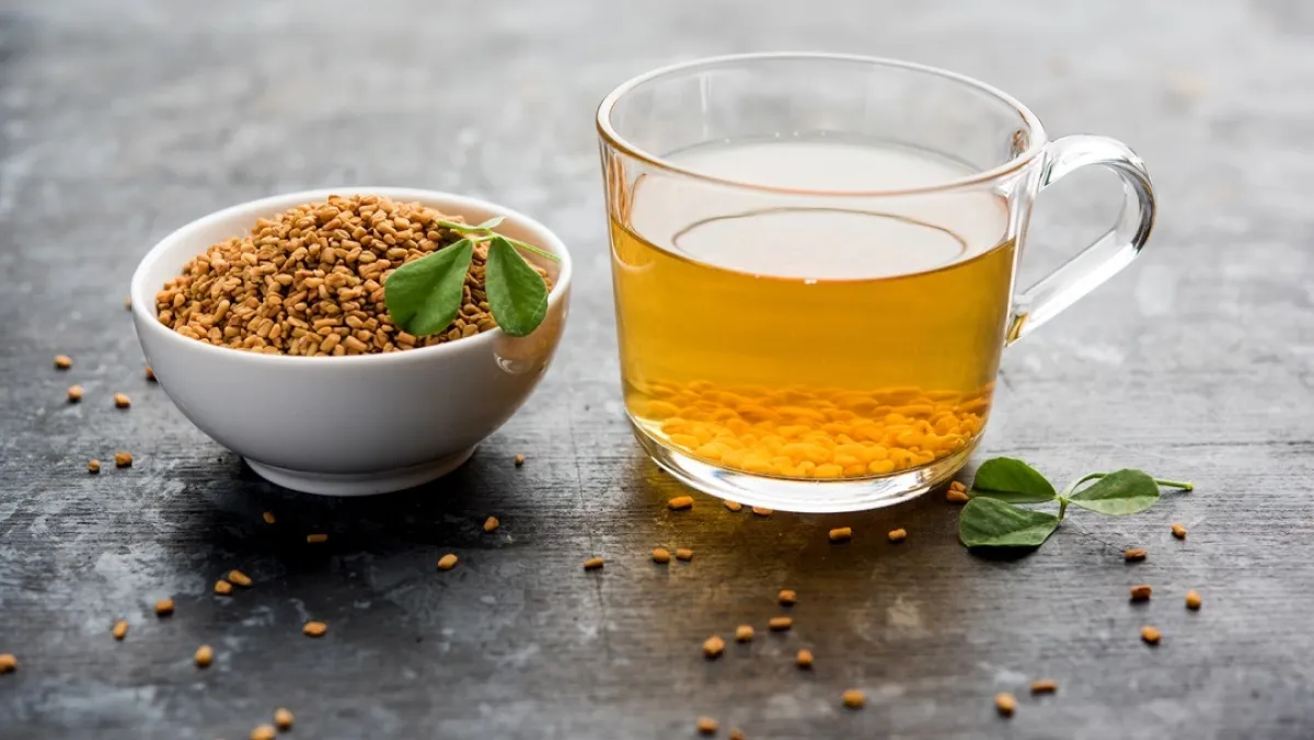 صورة لحبوب ومشروب الحلبة