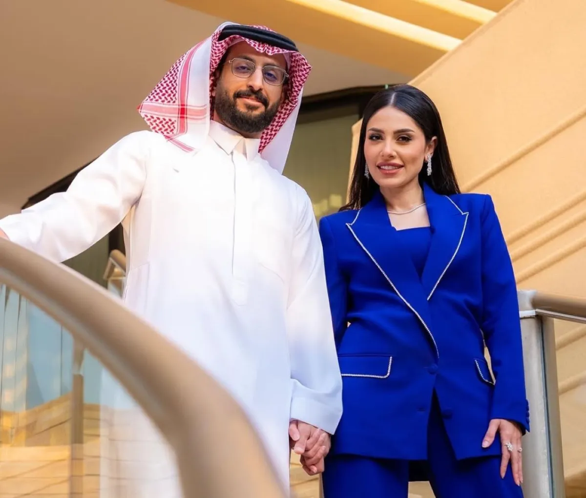 خالد علي وإلهام صقر- الصورة من حسابه على إنستغرام 