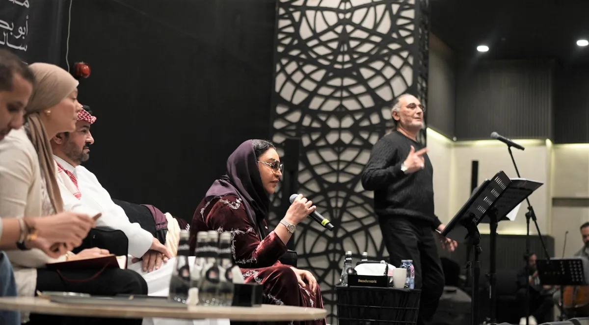 أحلام وأمير عبد المجيد في بروفات الحفل -الصورة من المركز الاعلامي لـ بنش مارك