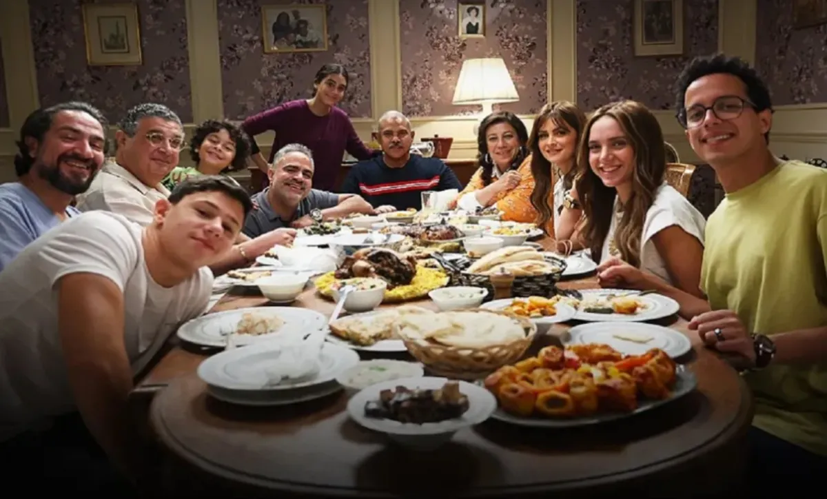 مشهد من مسلسل موضوع عائلي الصورة من حساب ماجد الكدواني على إنستغرام