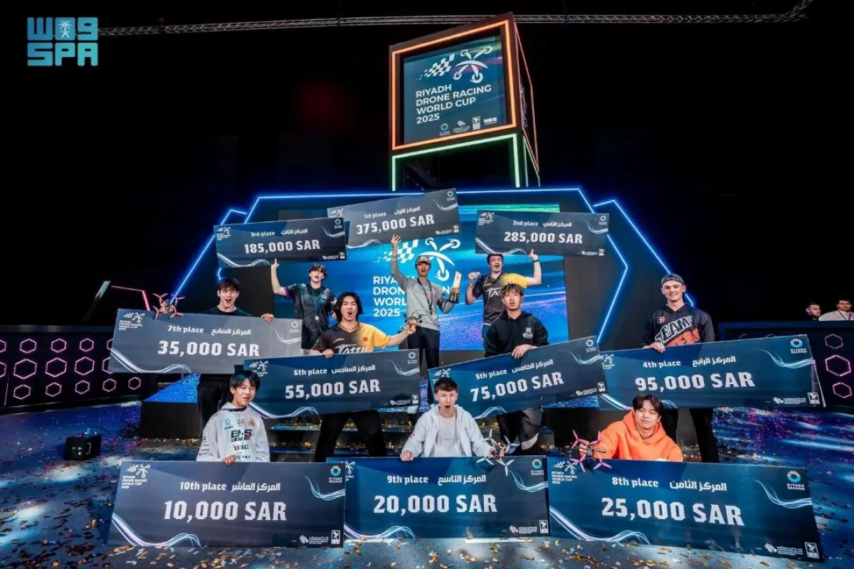 وسُجلت نسخة الرياض من كأس العالم لسباق الدرونز في موسوعة جينيس للأرقام القياسية بصفتها أكبر نسخة من حيث عدد الدول المشاركة