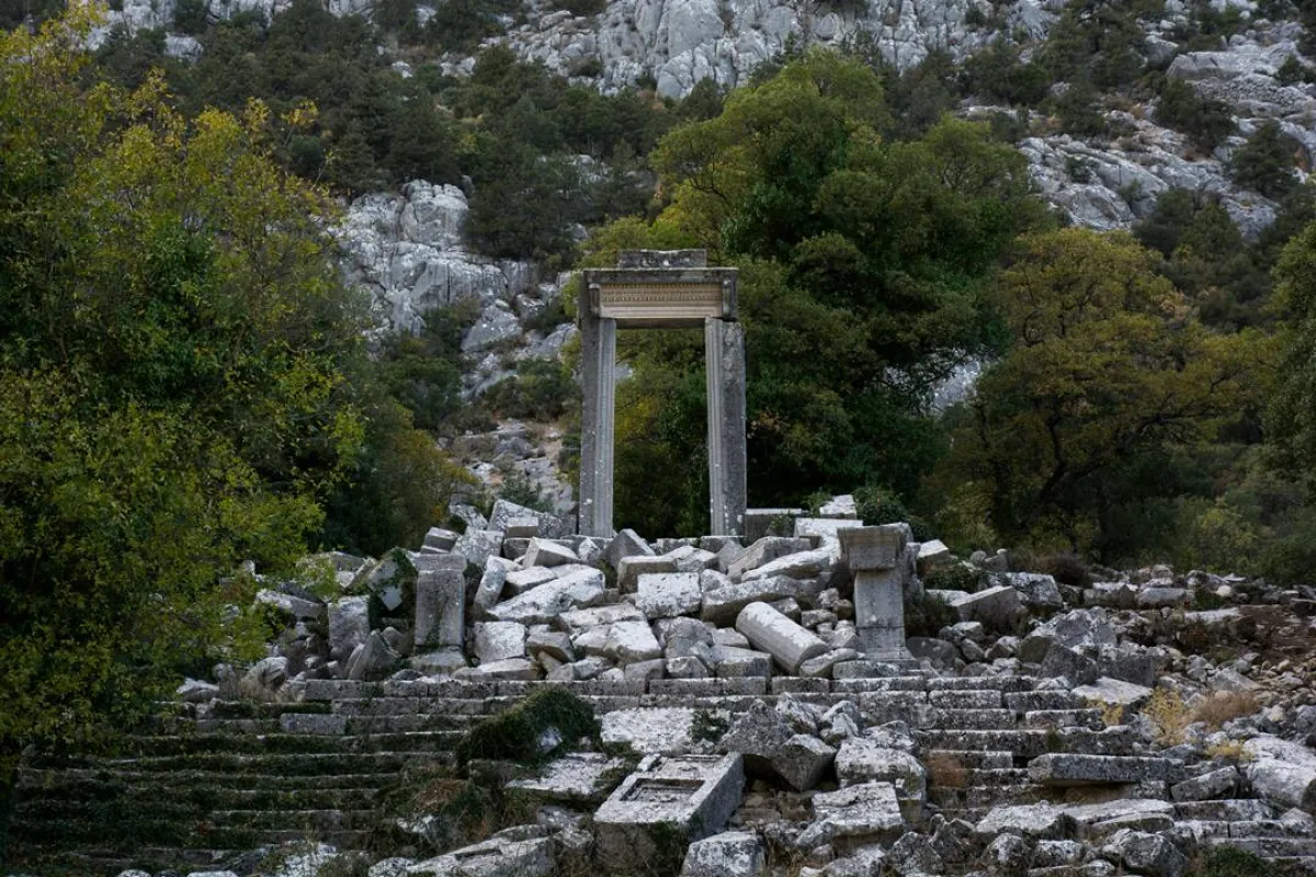 جانب من مدينة تيرميسوس القديمة