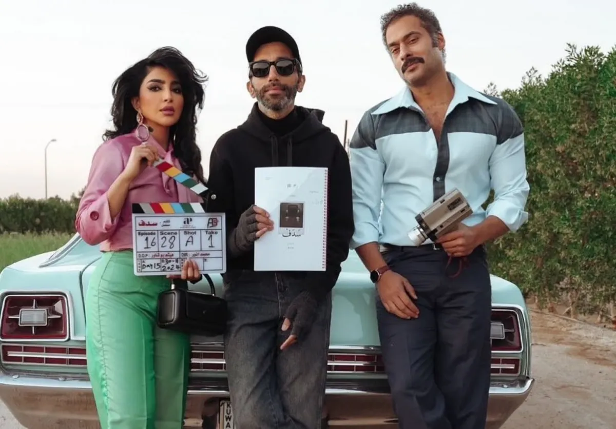 كواليس مسلسل سدف - الصورة من صفحة حسين المهدي على إنستغرام