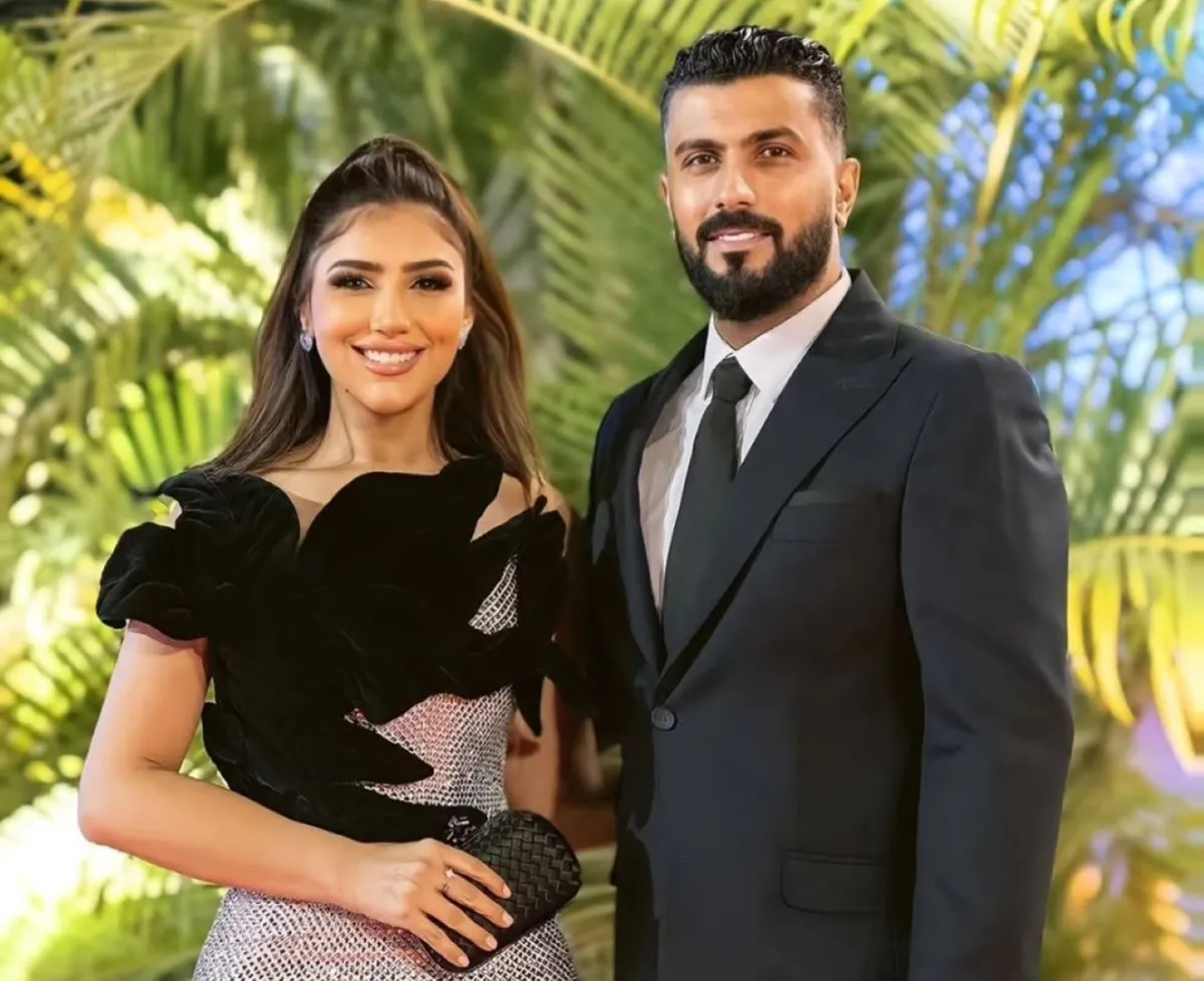 مي عمر وزوجها محمد سامي- الصورة من حسابها على إنستغرام