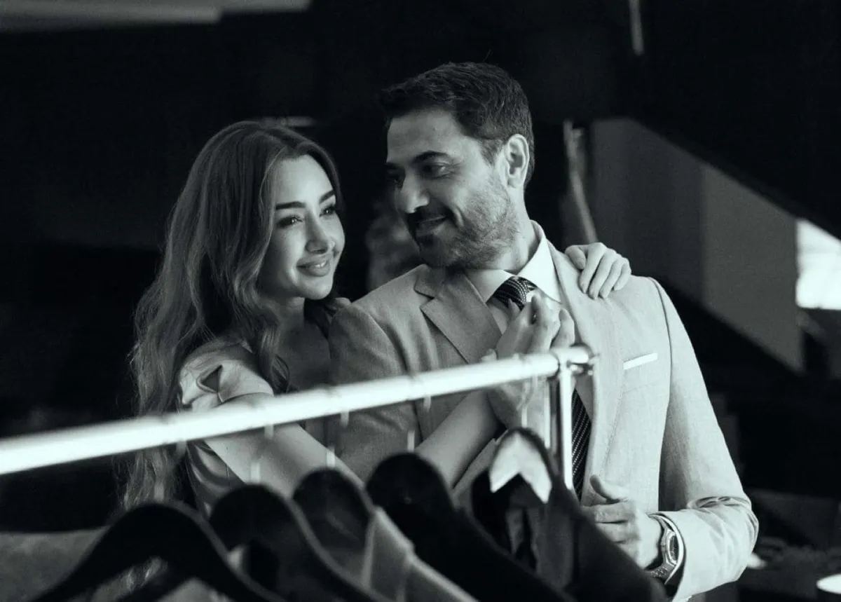 هنا الزاهد وأحمد عز من كواليس فيلم the seven dogs- الصورة من صفحة المستشار تركي آل الشيخ على فيسبوك