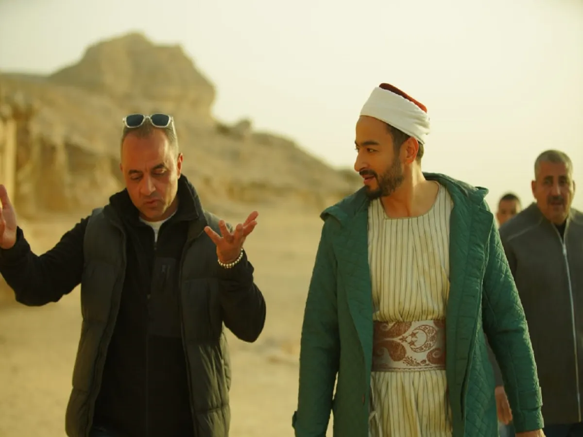 حمادة هلال والمخرج أحمد سمير فرج- الصورة من المكتب الإعلامي للشركة المنتجة