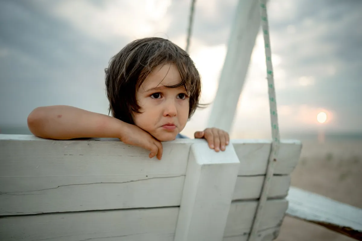 صورة طفل خائف