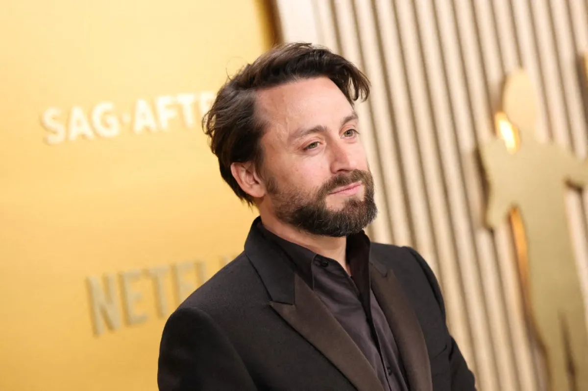 كيران كولكين في حفل توزيع جائزة ساغ 2025 (  Kieran Culkin at the 2025 SAG Awards). مصدر الصورة: by Amy Sussman / GETTY IMAGES NORTH AMERICA / Getty Images via AFP
