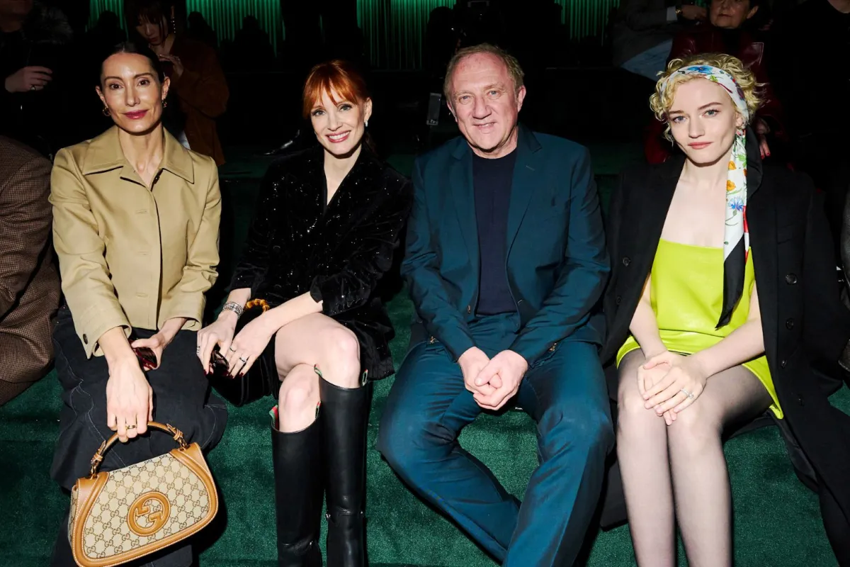 النجمة جيسيكا تشاستاين Jessica Chastain  في عرض غوتشي Gucci- مصدر الصورةLaunchmetrics/Spotligh t ©