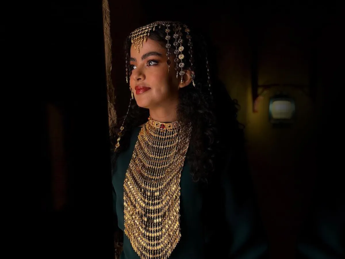 أجواء الجودي بمكياج ترابي بيوم التأسيس السعودي- الصورة من صفحتها على انستغرام