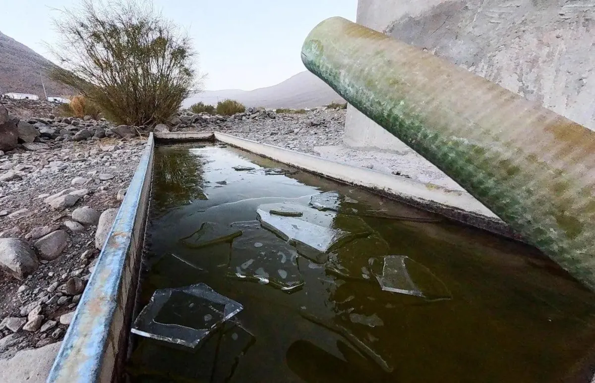 المياه تتجمد في ‎تبوك بفعل موجة باردة - الصورة من الإخبارية