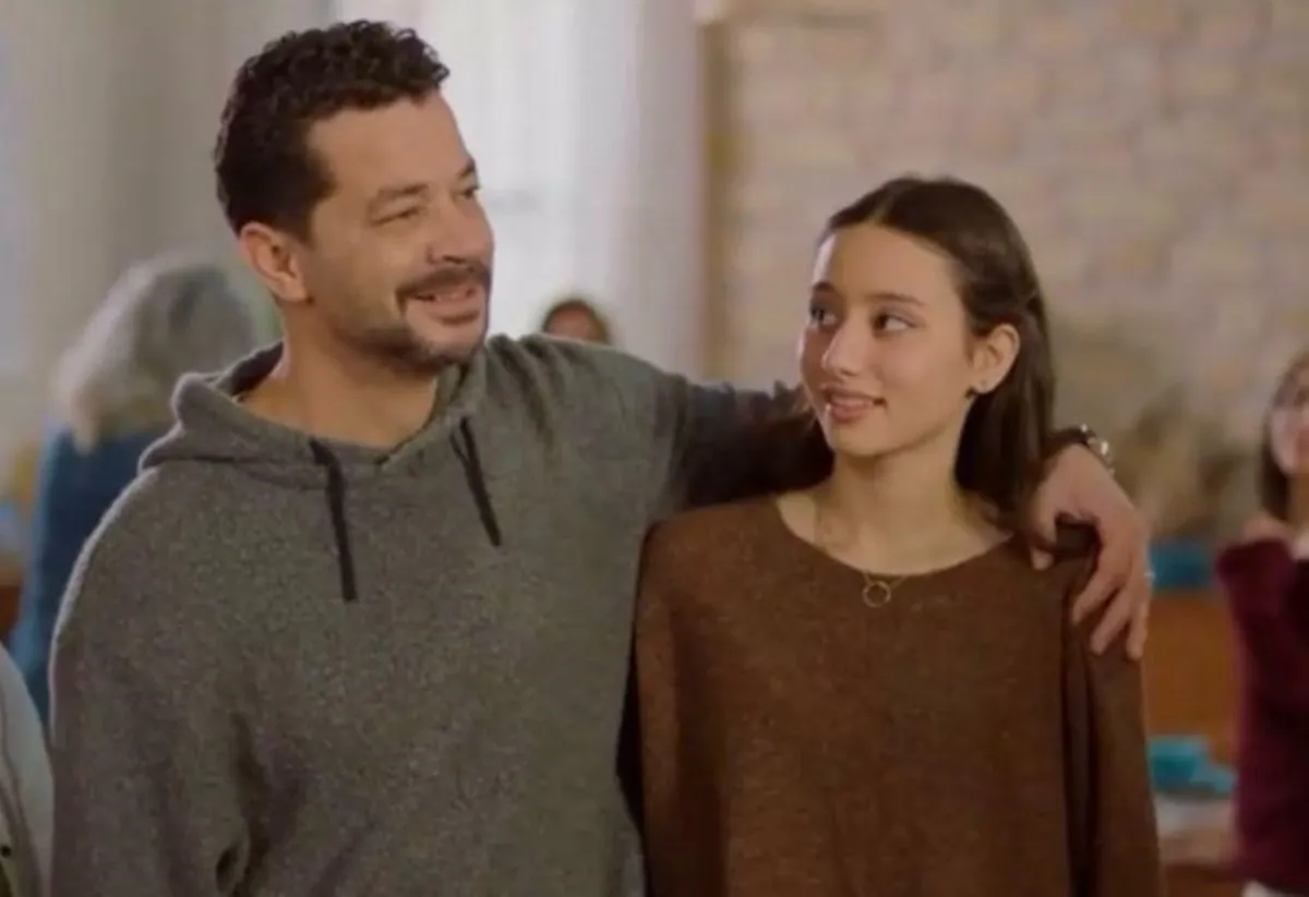 لينا صوفيا وشريف سلامة - من مسلسل كامل العدد الصورة من المركز الاعلامي للمسلسل