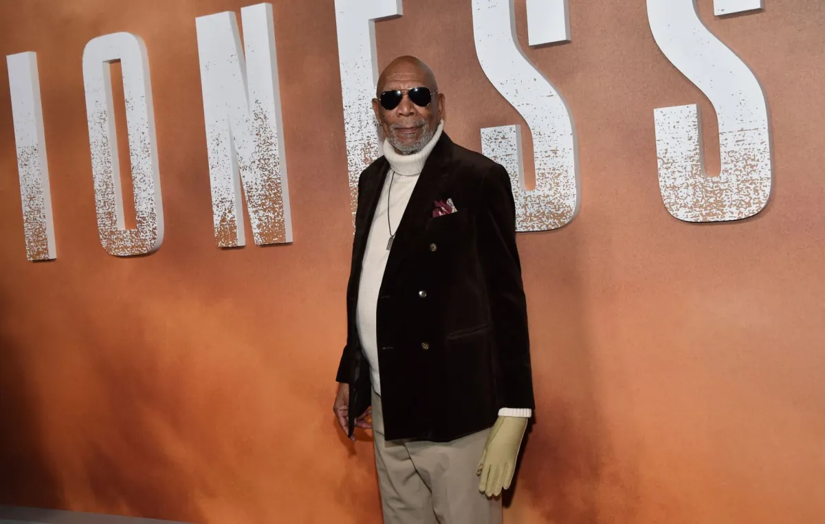 مورغان فريمان في مسرح لينوود دان في لوس أنجلوس (Morgan Freeman at the Linwood Dunn Theater in Los Angeles). مصدر الصورة: Chris DELMAS / AFP