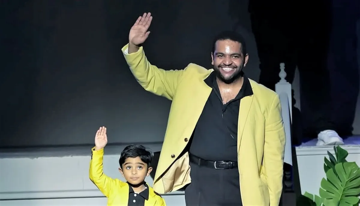 خالد المظفر وابنه عبدالله- الصورة من  حسابه على الانستغرام