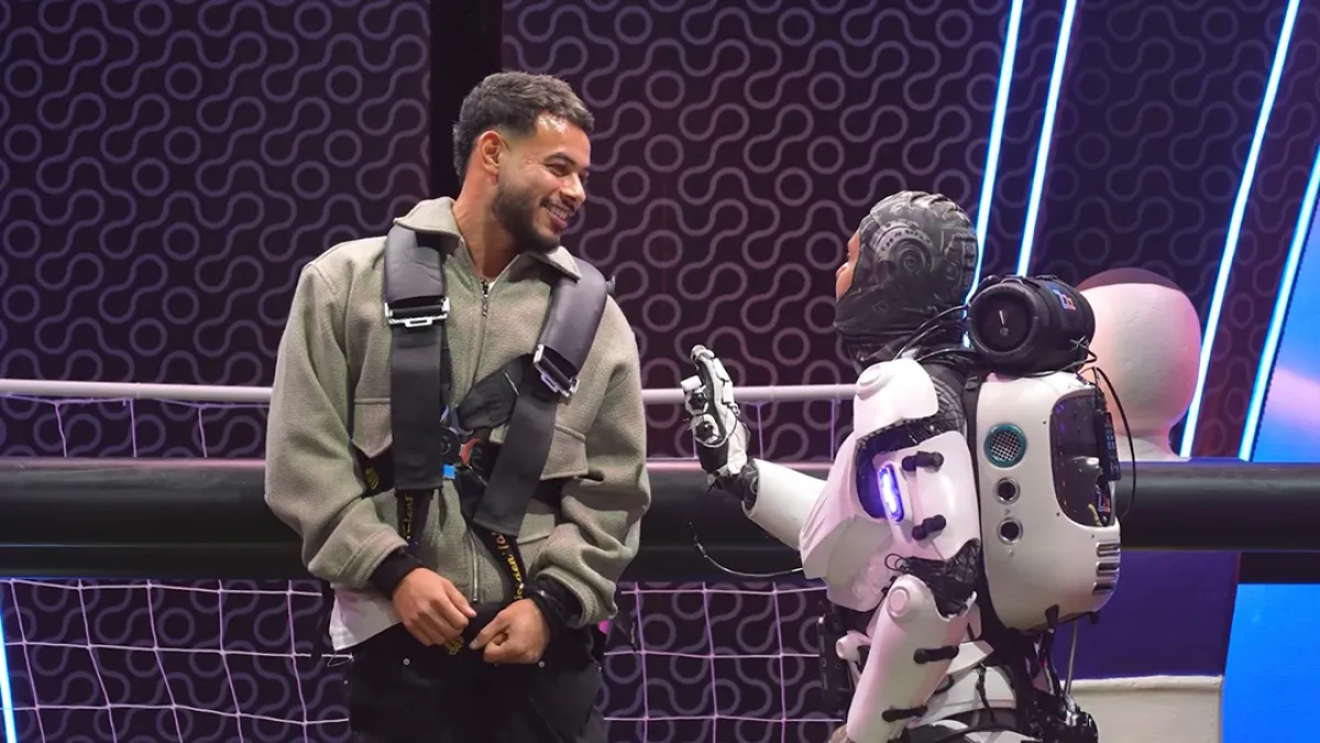 لاعب كرة القدم نبيل عماد دونجا ببرنامج رامز إيلون مصر- الصورة عبر حساب الفنان رامز جلال بمنصة x