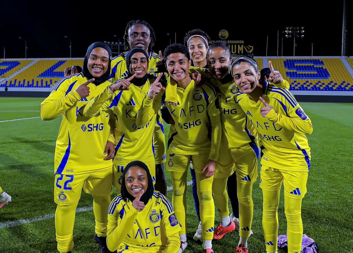 لاعبات فريق سيدات النصر