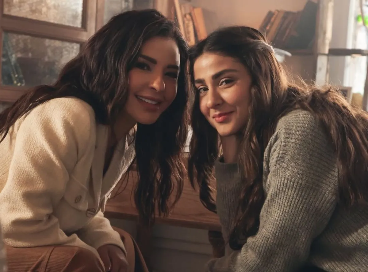 كواليس مسلسل بالدم- الصورة من حساب ماغي بوغصن على إنستغرام