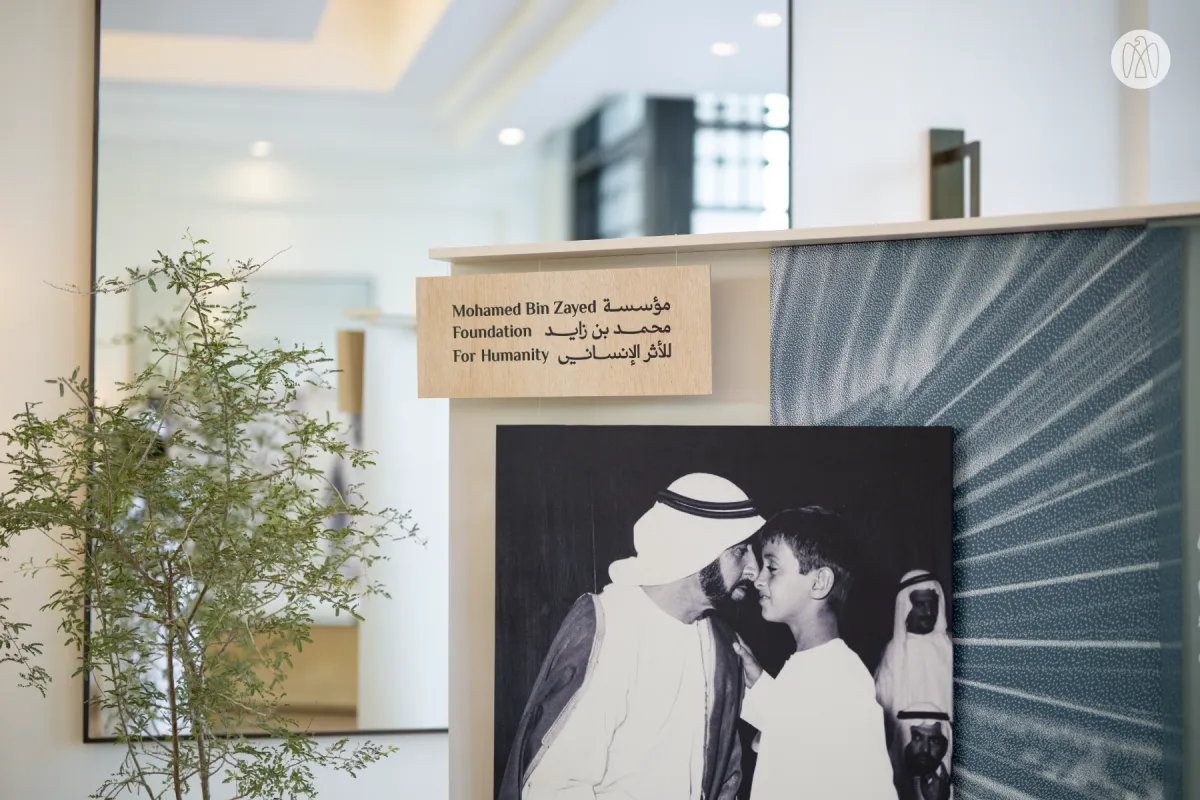 إنشاء مؤسسة محمد بن زايد للأثر الإنساني. الصورة من مكتب أبوظبي الإعلامي