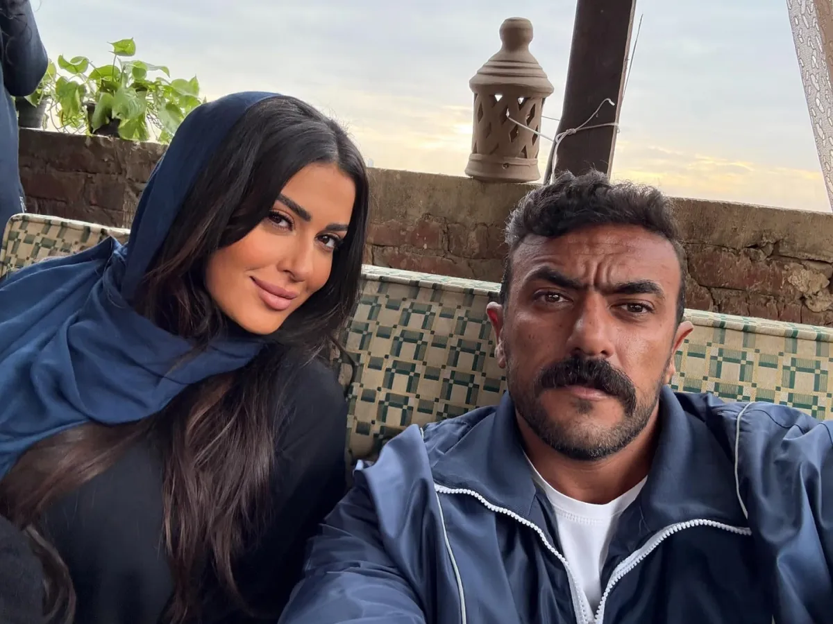 أحمد العوضي وميرنا نور الدين- الصورة من صفحة العوضي على فيسبوك