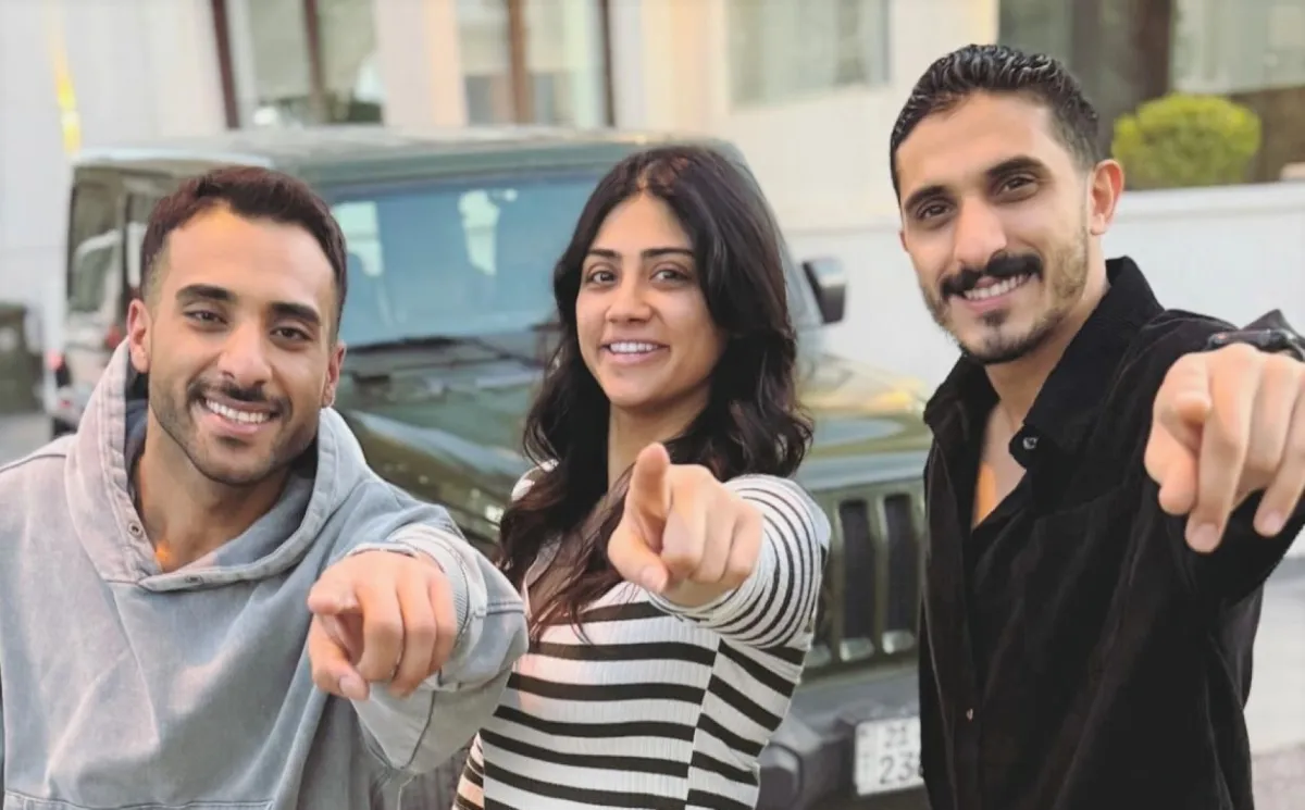 جمانة الشراح ومنصور البلوشي وأحمد سعيد- الصورة من حسابها على الانستغرام