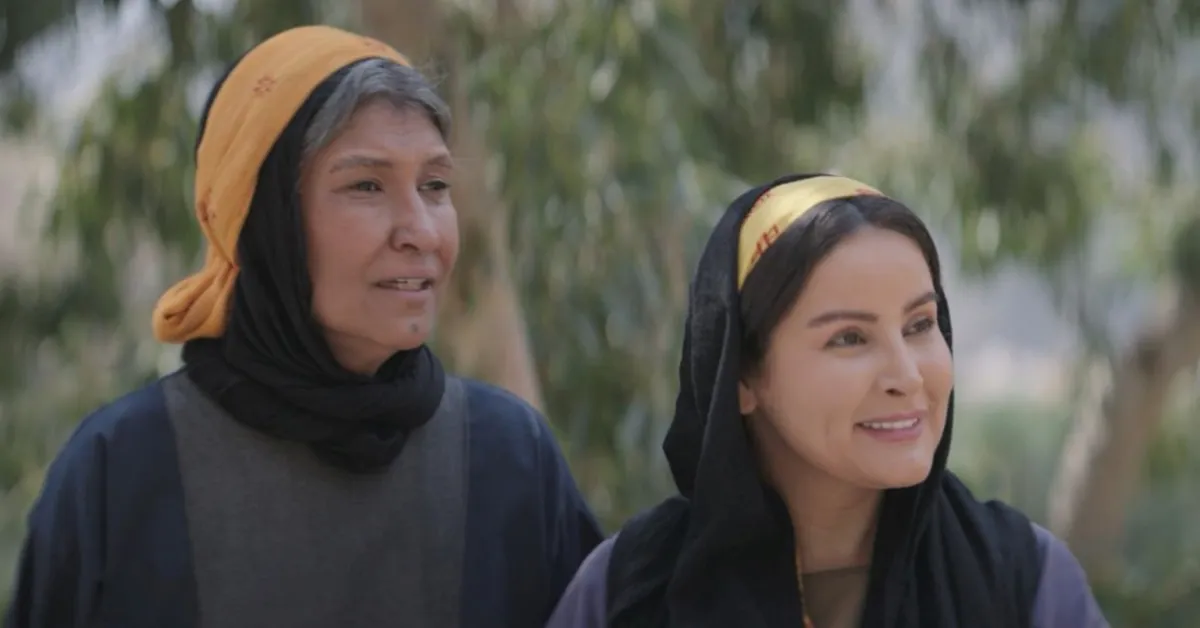 مروة محمد وغادة الملا من كواليس مسلسل الزافر- الصورة من الفنانة مروة محمد