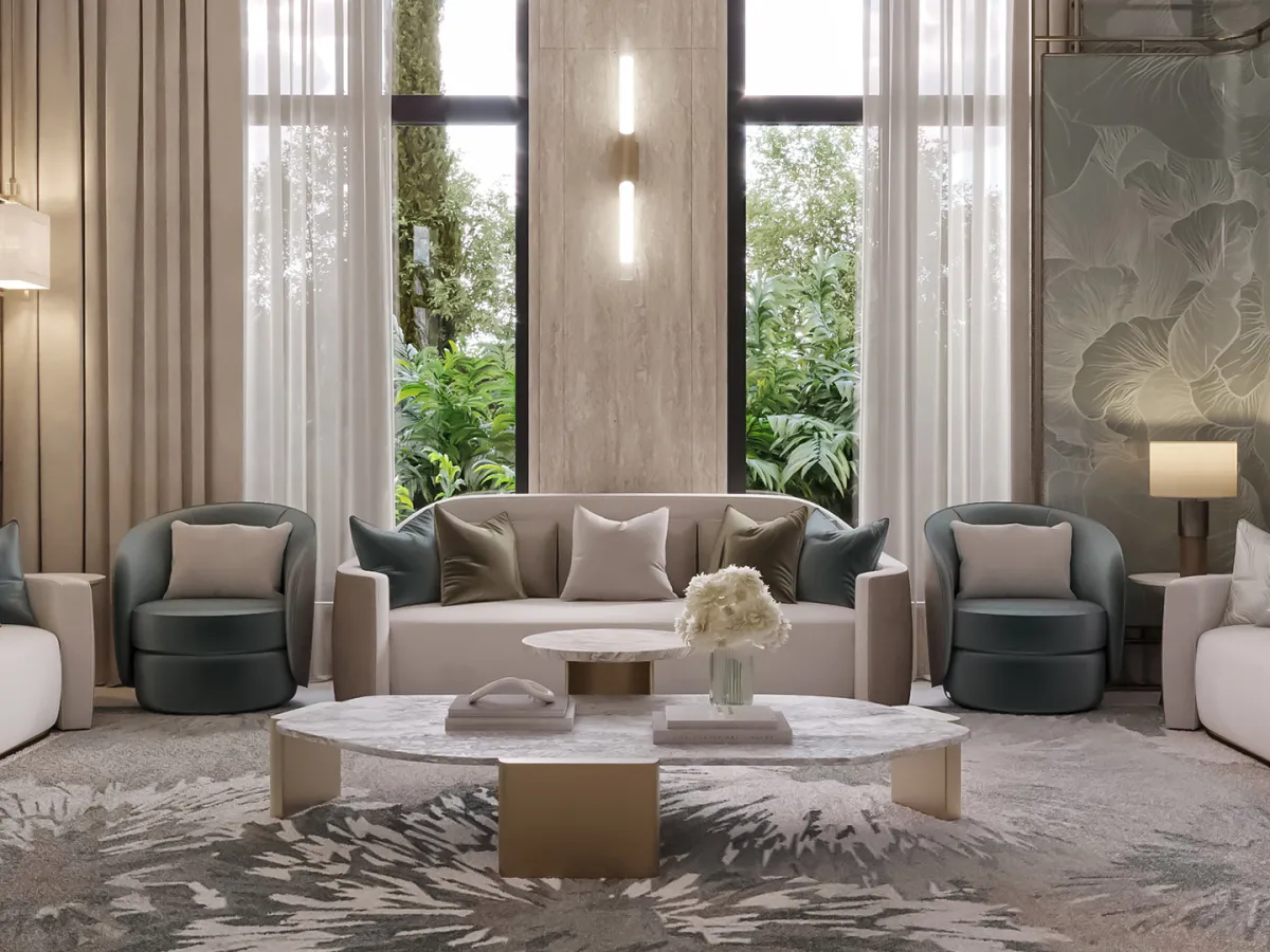 الأعمال في الصورة من تصميم شركة ميوز Muse للتصميم الداخلي والديكور 