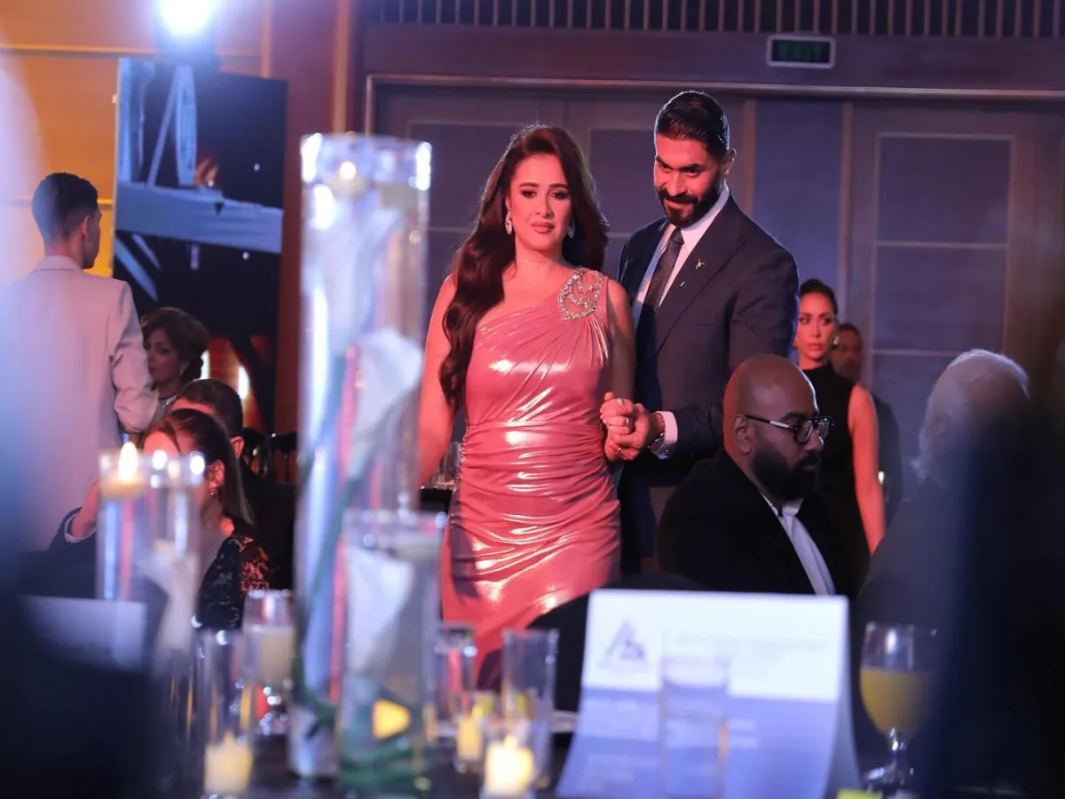 خالد سليم وياسمين عبد العزيز – الصورة من حساب خالد سليم على فيس بوك