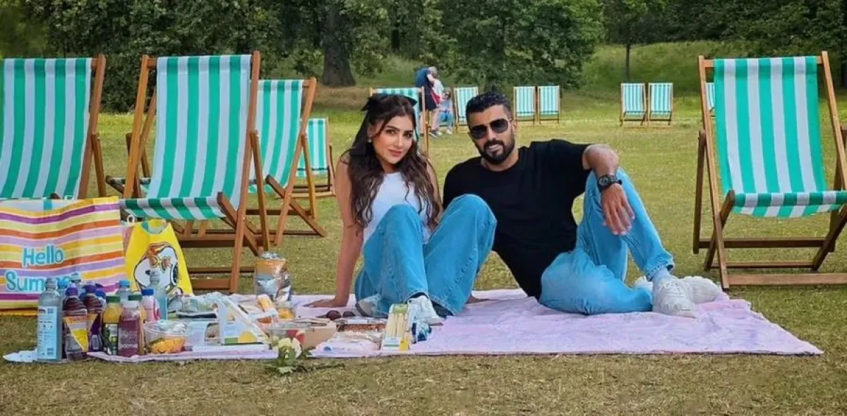 محمد سامي ومي عمر- الصورة من حساب مي عمر على إنستغرام