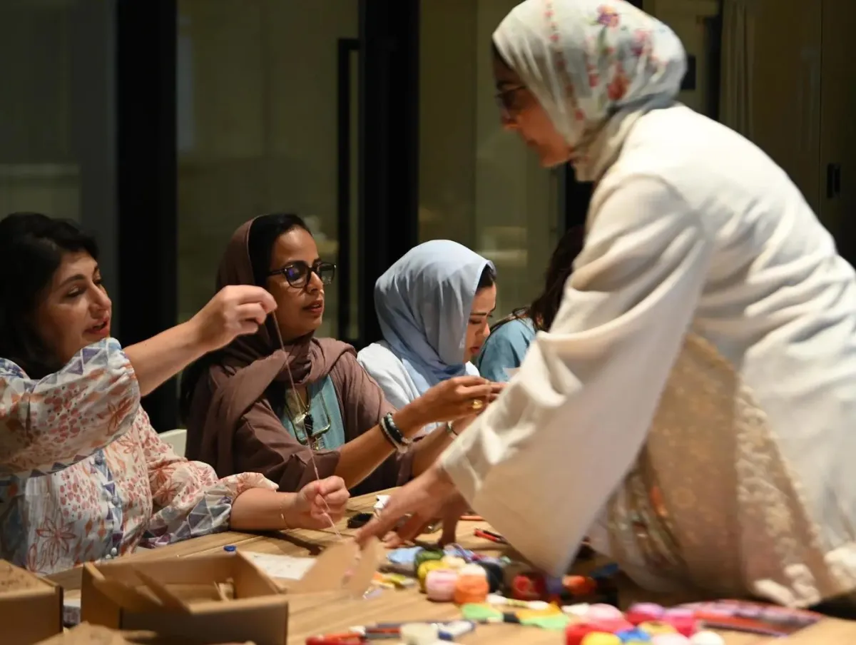 ورش عمل برنامج ليالي البينالي الرمضاني - الصورة من واس