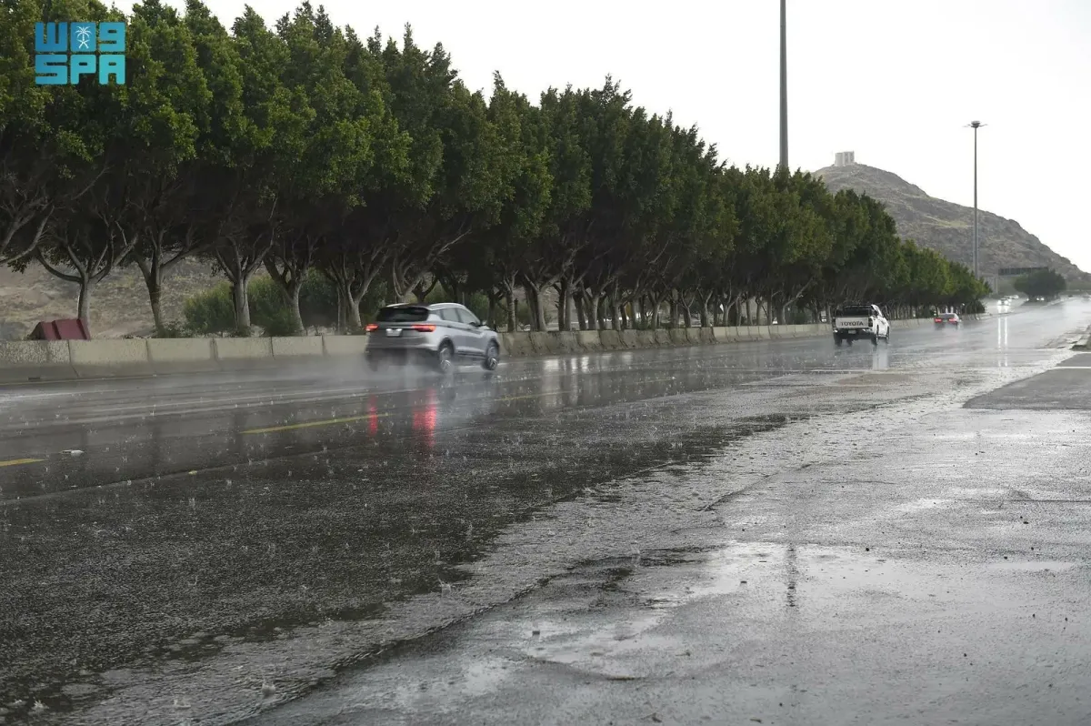 هطول أمطار رعدية مصحوبة بزخات من البرد ورياح نشطة مثيرة للأتربة والغبار على أجزاء من مناطق عدة