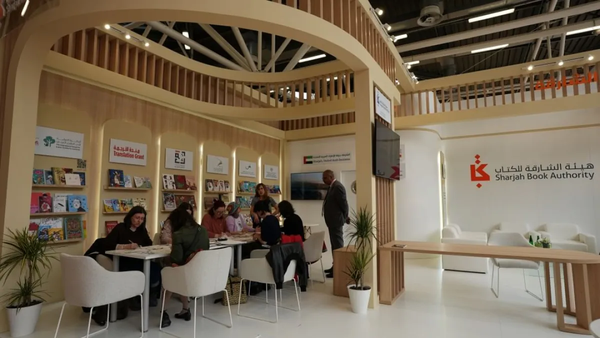 جناح الشارقة في معرض بولونيا لكتاب الطفل. الصورة من wam