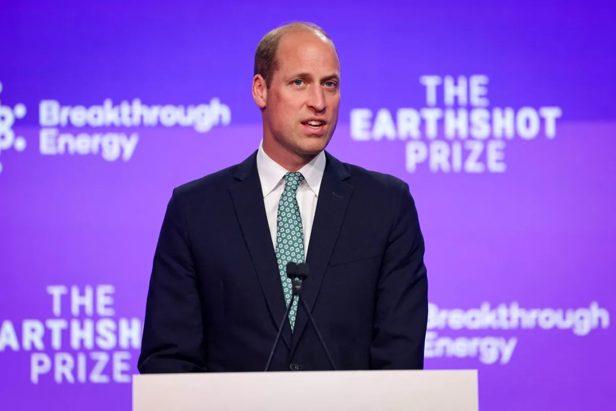 الأمير ويليام في قمة الطاقة المبتكرة في لندن (Prince William at the Breakthrough Energy Summit in London). مصدر الصورة: Chris Jackson / POOL / AFP
