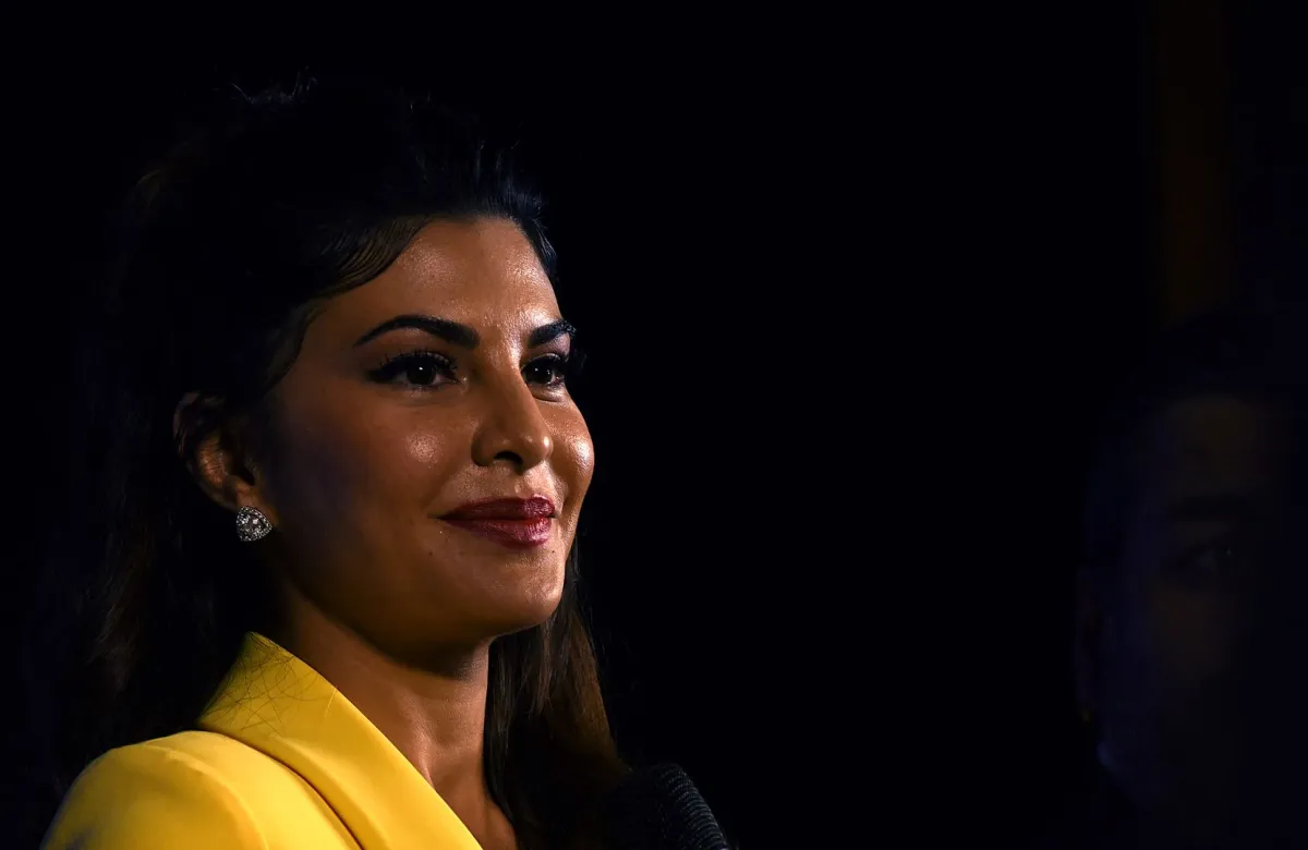 جاكلين فرنانديز في مومباي (Jacqueline Fernandez in Mumbai). مصدر الصورة: Sujit Jaiswal / AFP