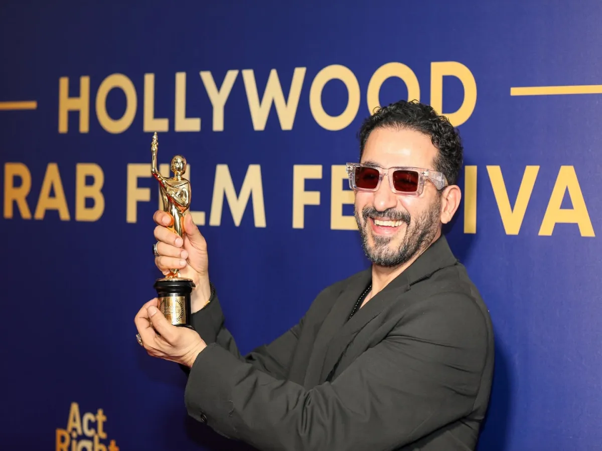 تكريم احمد حلمى فى مهرجان هوليود للفيلم العربى