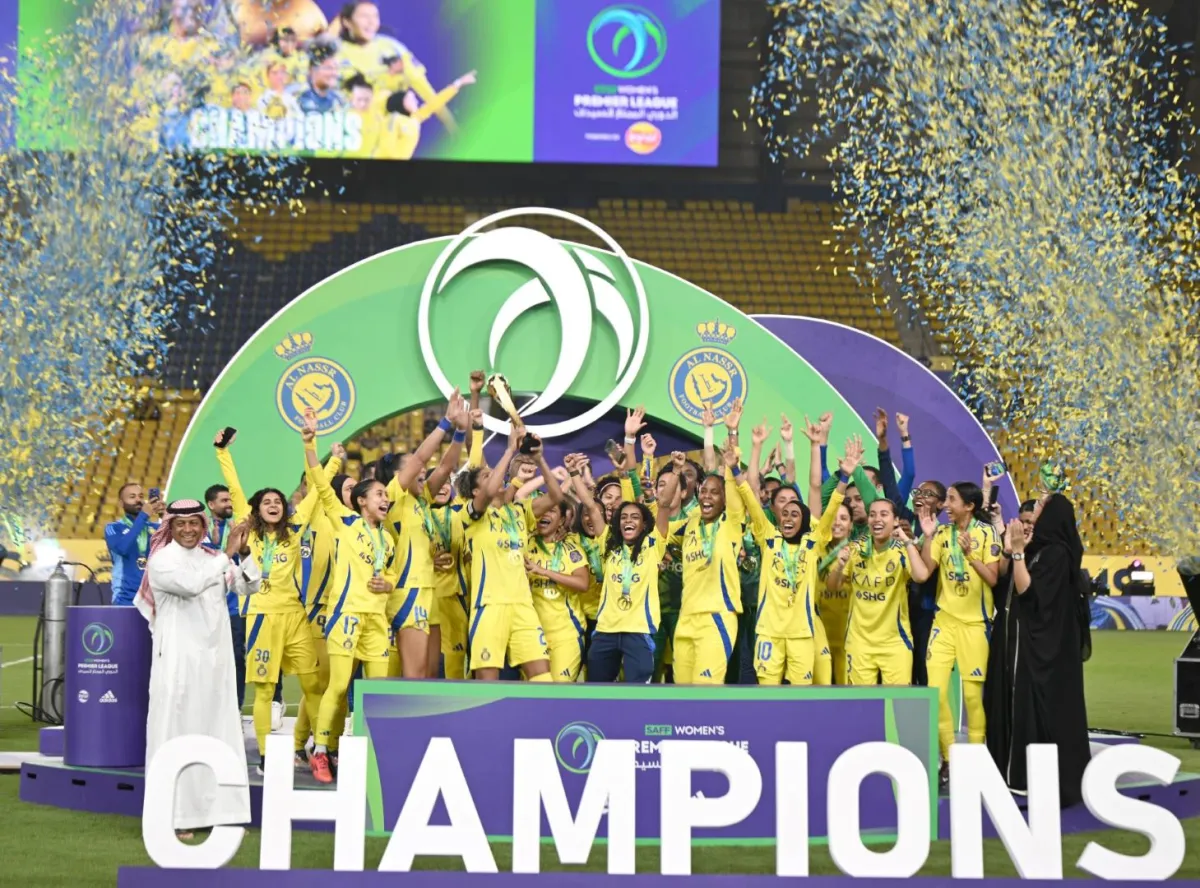 الثالثة تواليًا.. سيدات النصر السعودي يتوجن بلقب الدوري الممتاز