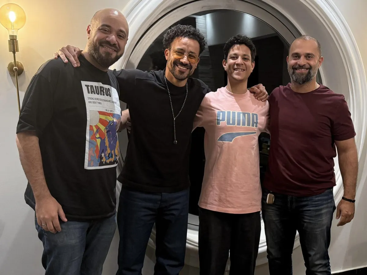 أبطال وصُناع فيلم إذما - الصورة من صفحة أحمد داود على فيسبوك