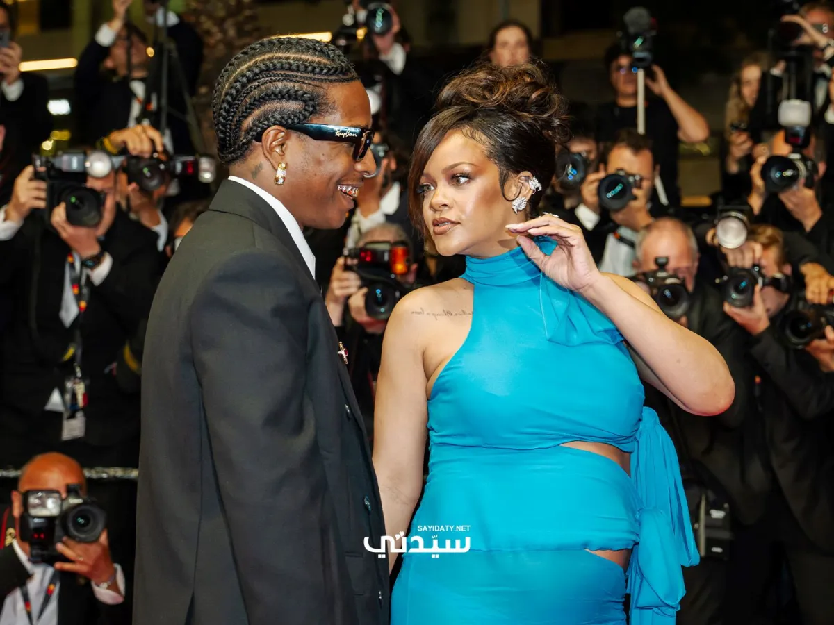 ريهانا وإيساب روكي في مهرجان كان السينمائي- الصورة خاصة بسيدتي من تصوير يوسف بوهوش